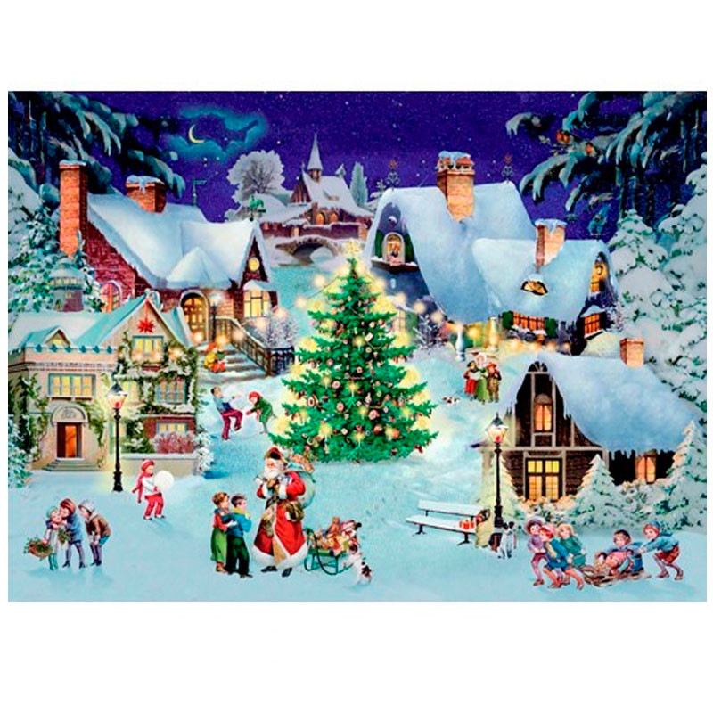 Calendari d'Advent Diamond Painting - In the winter Village