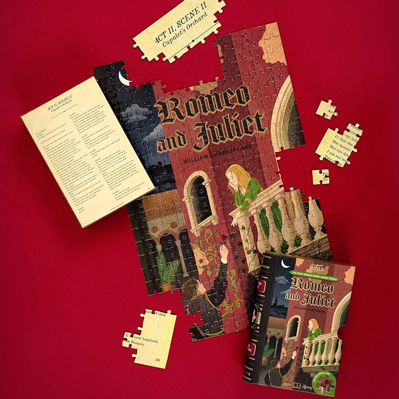 Puzzle libro de 252 piezas de doble cara - Romeo and Juliet