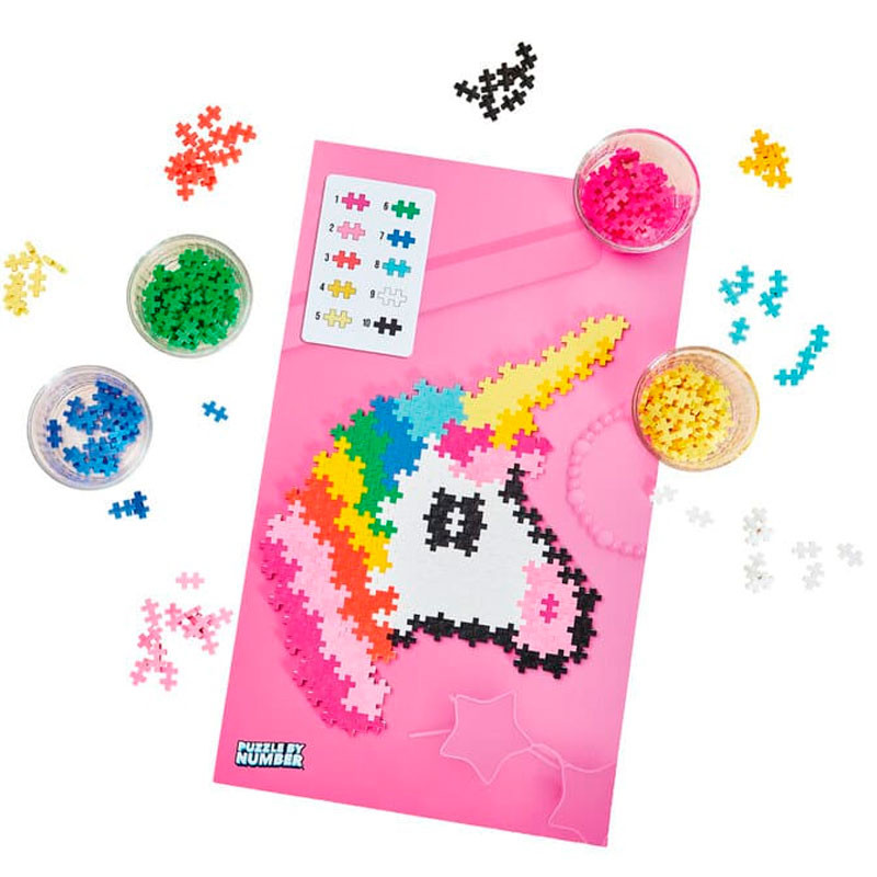 Plus-Plus Puzzle by Number Unicornio - 250 piezas