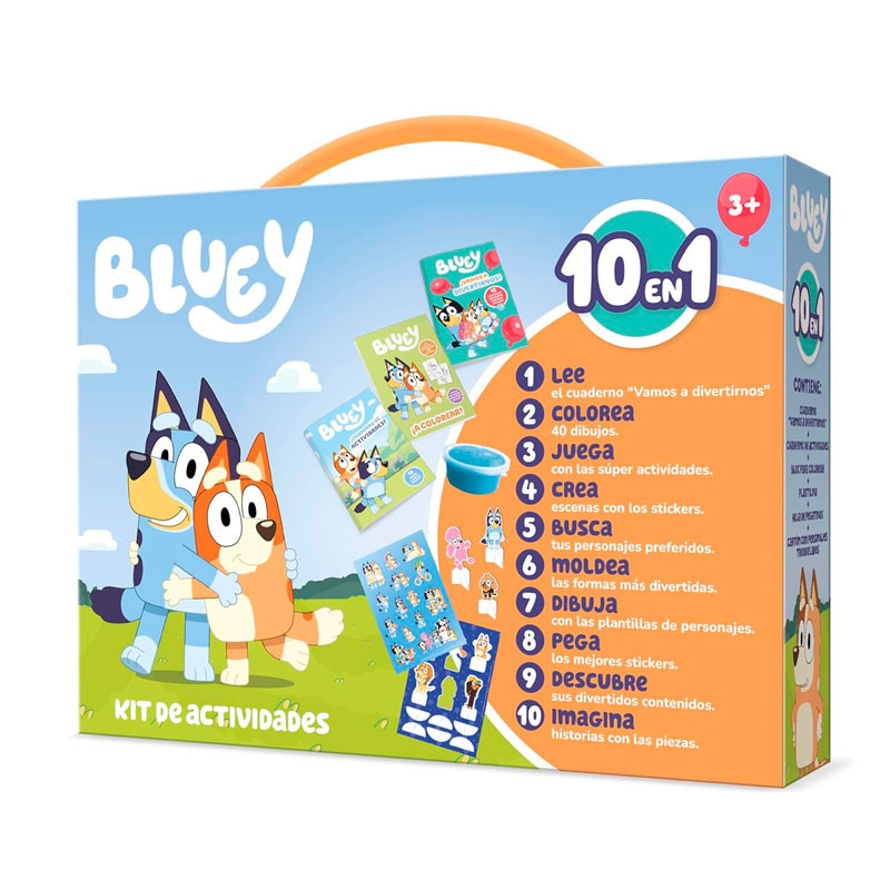 Bluey 10 en 1 - Maletin d'activitats +3 anys