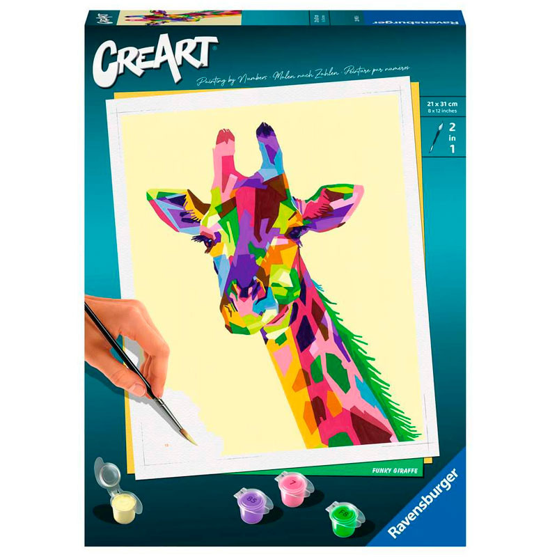 Kit per a pintar per números CreArt - Girafa