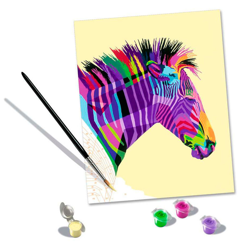 Kit per a pintar per números CreArt - Zebra