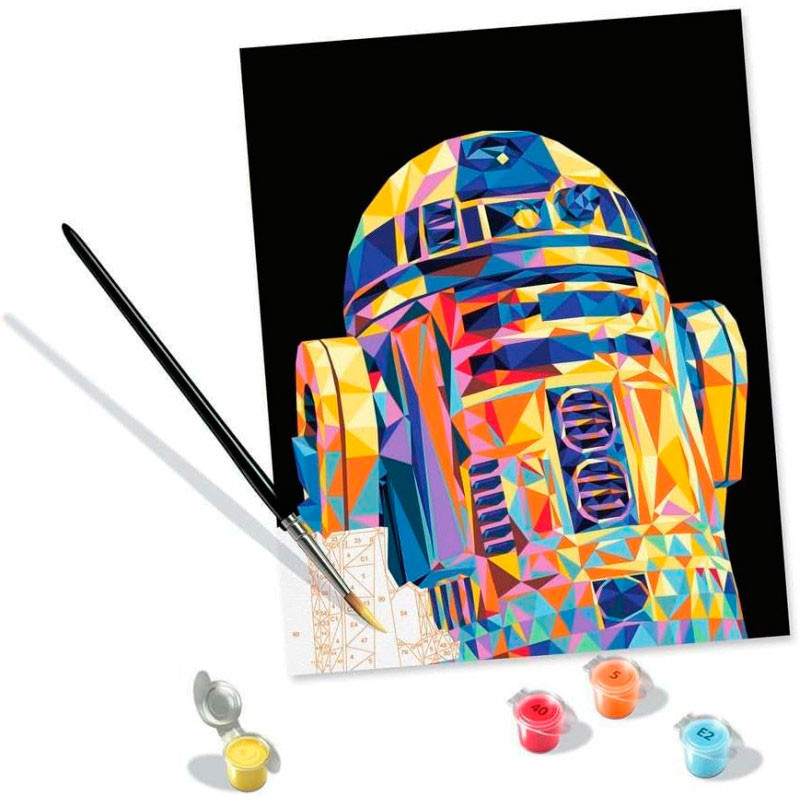 Kit para pintar por números CreArt - STAR WARS R2-D2