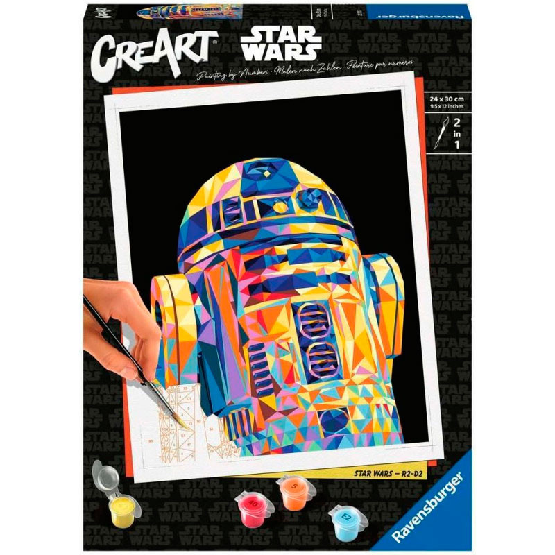 Kit para pintar por números CreArt - STAR WARS R2-D2