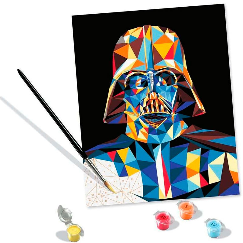 Kit para pintar por números CreArt - STAR WARS Darth Vader