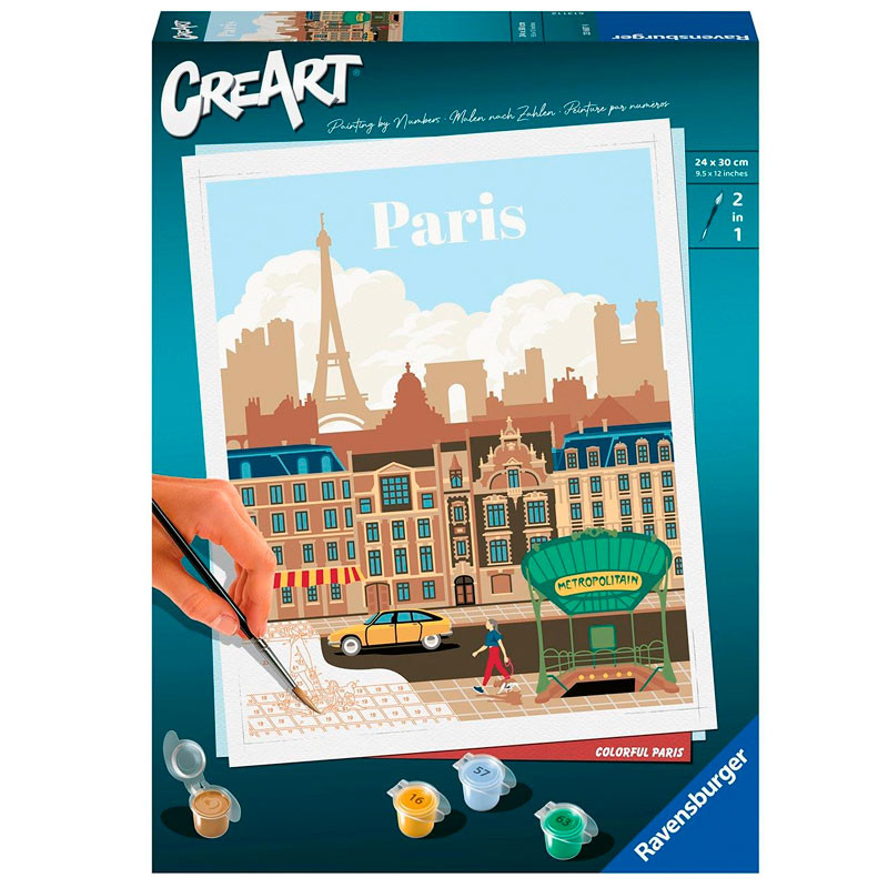 Kit para pintar por números CreArt - PARIS