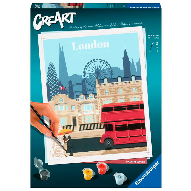 Kit per a pintar per números CreArt - LONDRES