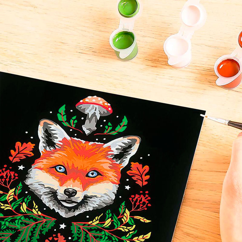 Kit per a pintar per números CreArt - PIXIE COLD FOX