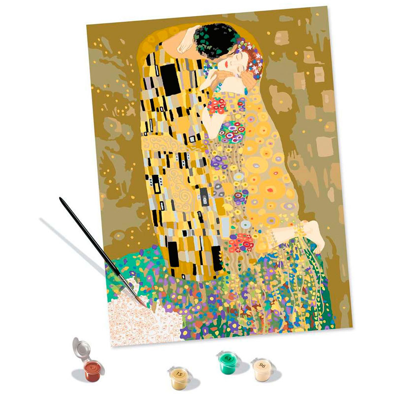 Kit para pintar por números CreArt - Art Collection El Beso de Gustav Klimt