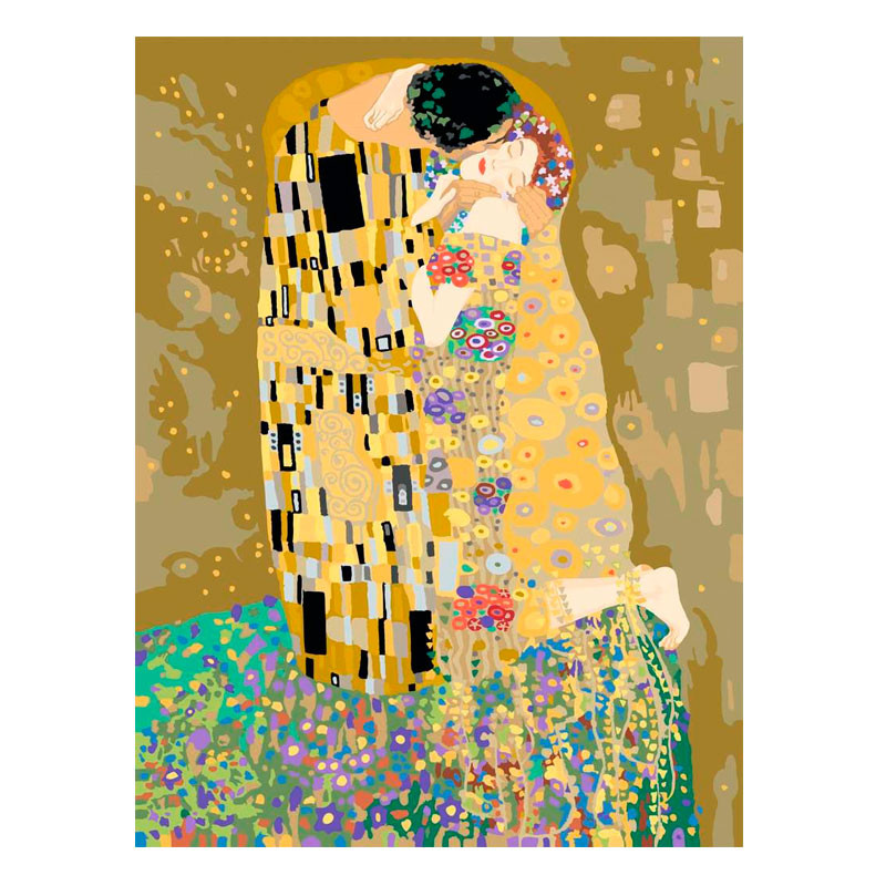 Kit para pintar por números CreArt - Art Collection El Beso de Gustav Klimt