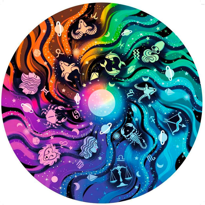 Puzle Circular - Circle of Colors Astrologia - 500 peces