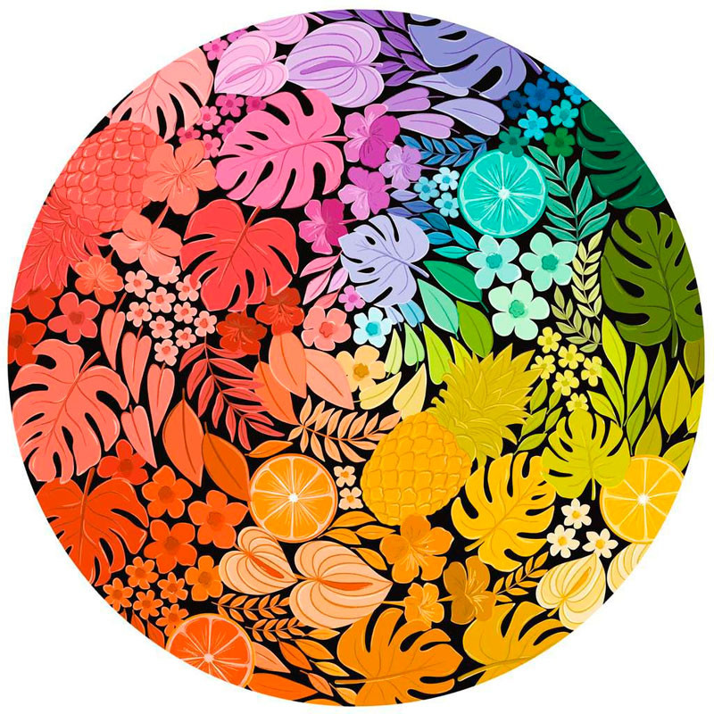 Puzle Circular - Circle of Colors Tropical - 500 peces