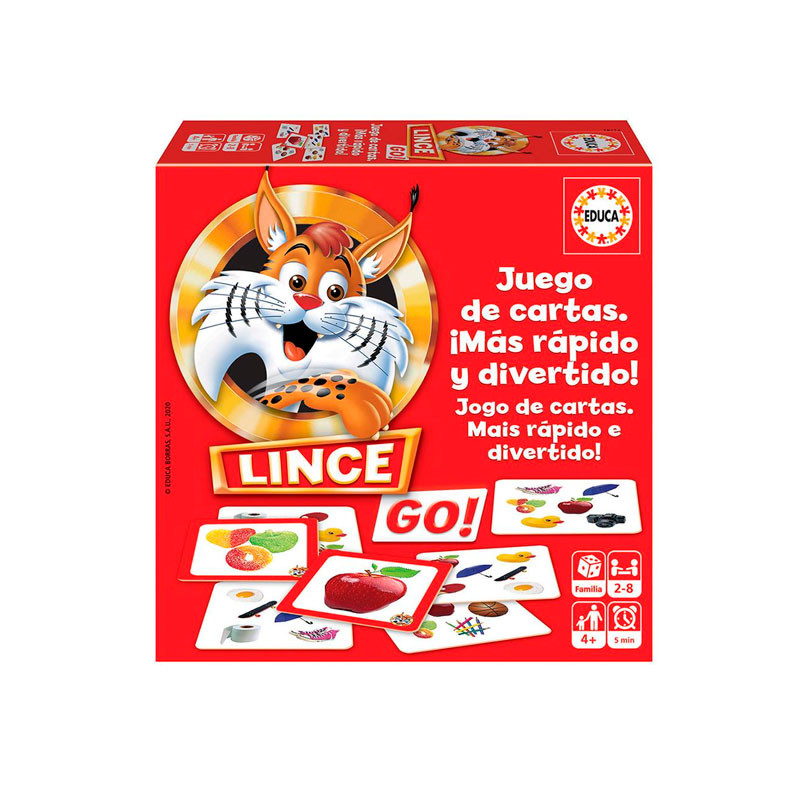 Joc de cartes LINCE GO! - joc d'observació per a 2-8 jugadors