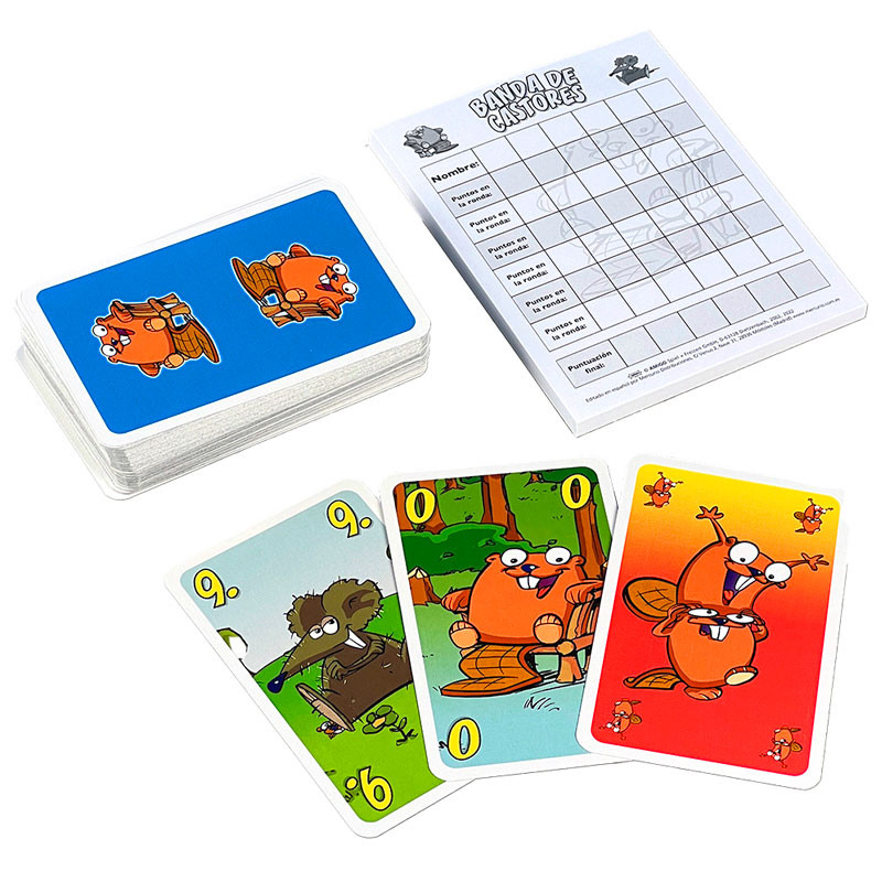 Banda de Castores - juego de cartas infantil para 2-6 jugadores