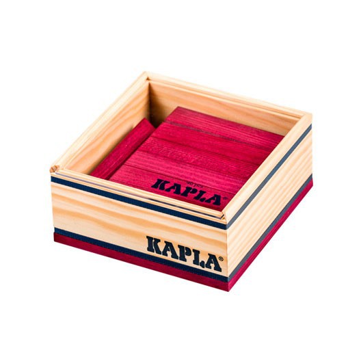 KAPLA color morado - 40 placas de madera