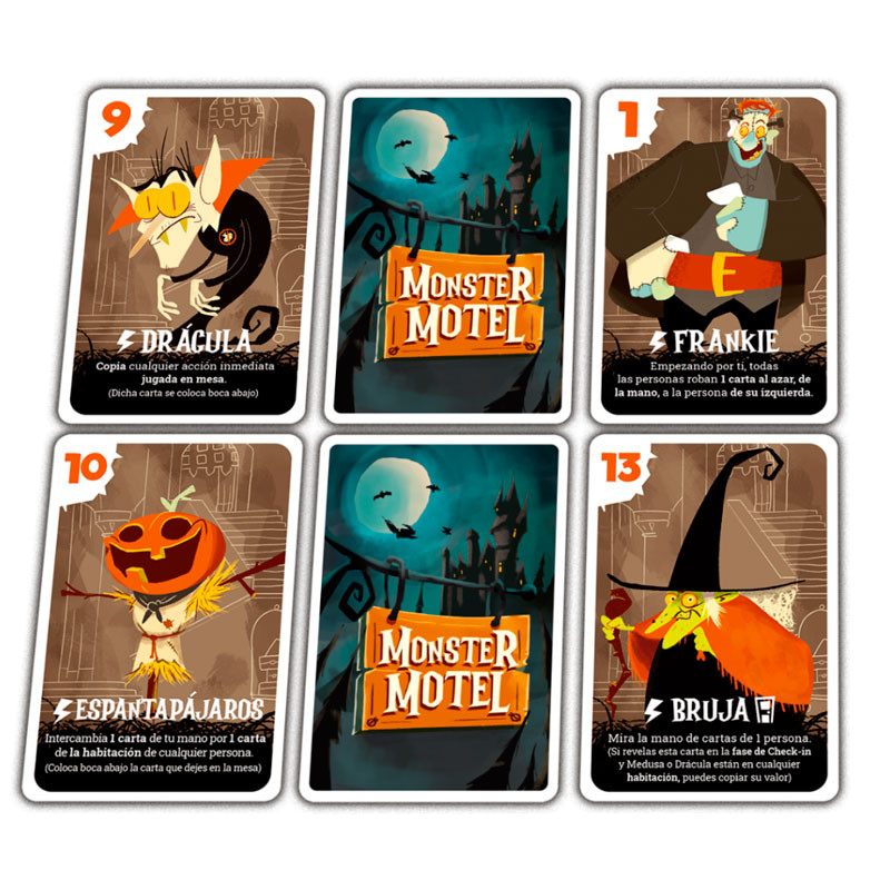 Monster Motel - Joc de cartes de viatge per a 3-6 jugadors