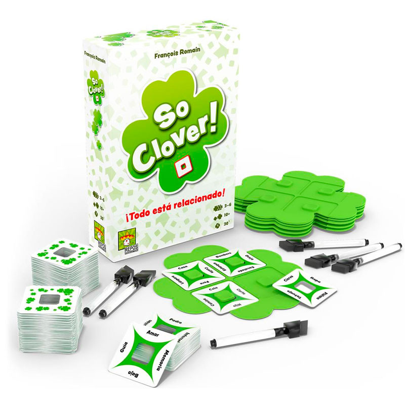 So Clover! - joc cooperatiu d'endevinar paraules per a 3-6 jugadors