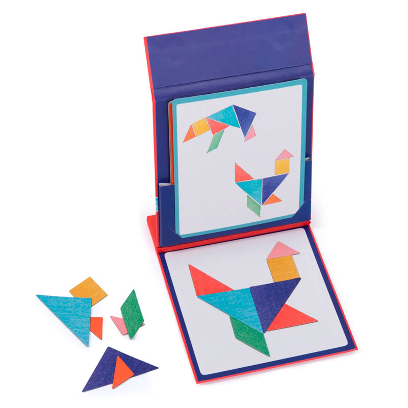 Tangram magnètic de viatge - Aujourd'hui, c'est mercredi!