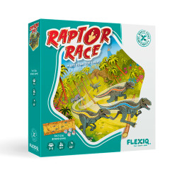 Raptor Race - Juego de carreras con dinosaurios para 2-5 jugadores