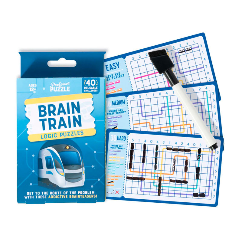 Brain Train Logic Puzles - targetes amb reptes reutilitzables per a 1 jugador