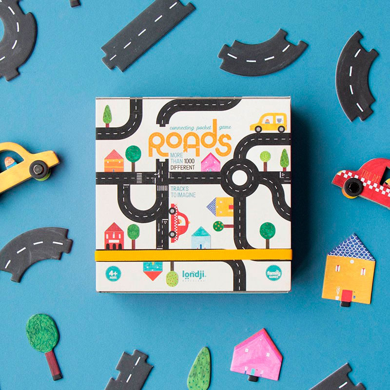 Roads POCKET: Carreteras - juego cooperativo familiar de viaje para 1-6 jugadores