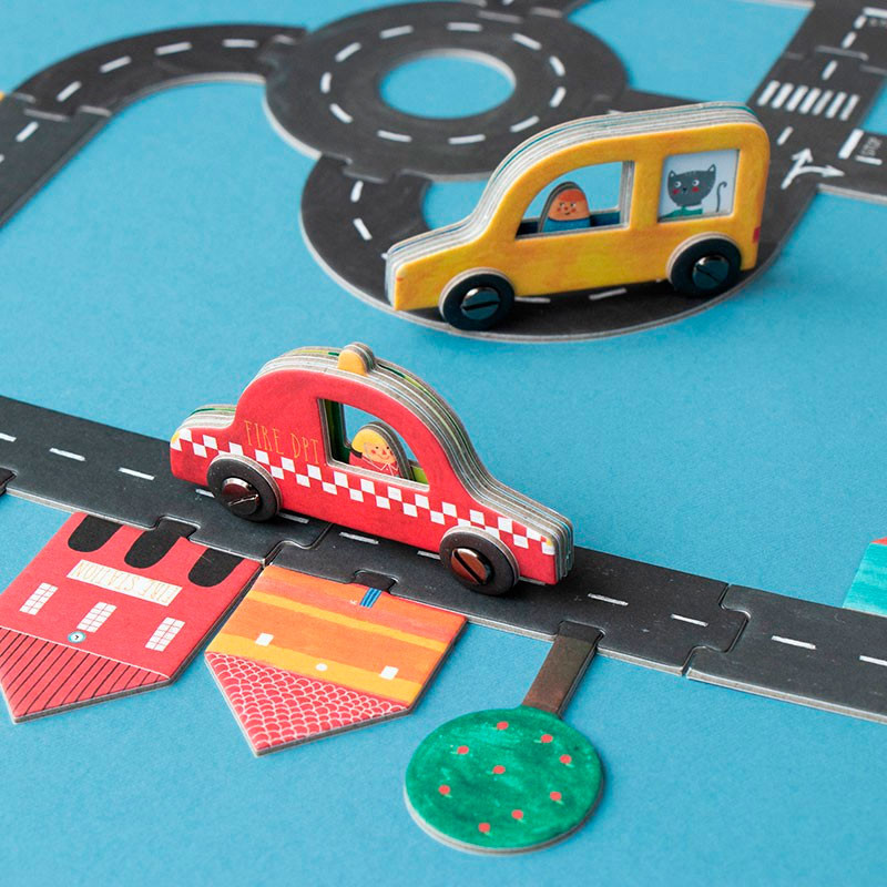 Roads POCKET: Carreteras - juego cooperativo familiar de viaje para 1-6 jugadores