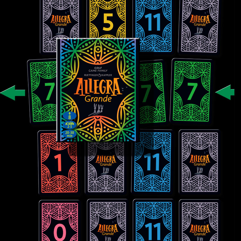 ALLEGRA Gran - Nova versió del joc de cartes per a 2-5 jugadors