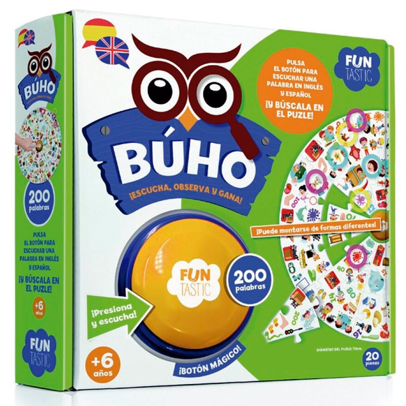 Búho 200 palabras - juego de mesa de observación y escucha  para 2-5 jugadores