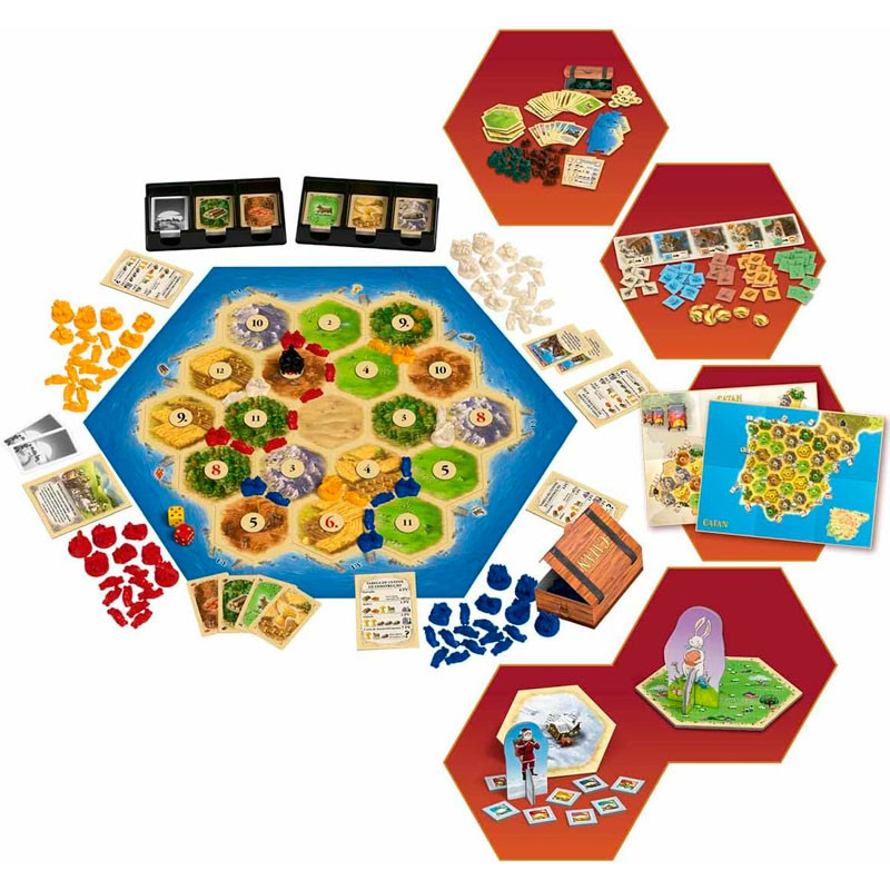 Els Colones de Catan Plus ED.2023 - Joc d'estratègia per a 3-6 jugadors