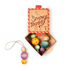 Decoración Navideña de madera - Ornaments Nº1 Snowy Buddy