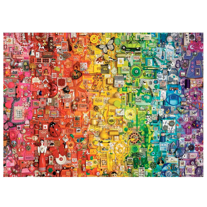 Puzzle Cobble Hill Colourful Rainbow - 1000 piezas (random cut)