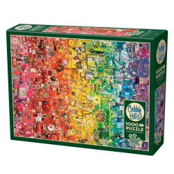 Puzzle Cobble Hill Colourful Rainbow - 1000 piezas (random cut)