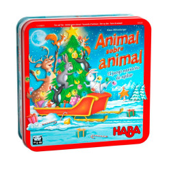 Animal sobre animal Ed. Navidad - juego de habilidad de madera para 2-4 jugadores