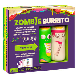 Zombi Burrito - juego de cartas de balón prisionero para 3-6 jugadores