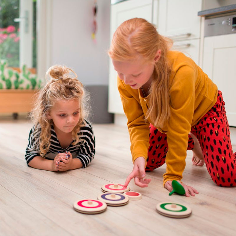 Cruling para interiores - Juego de precisión con discos de madera