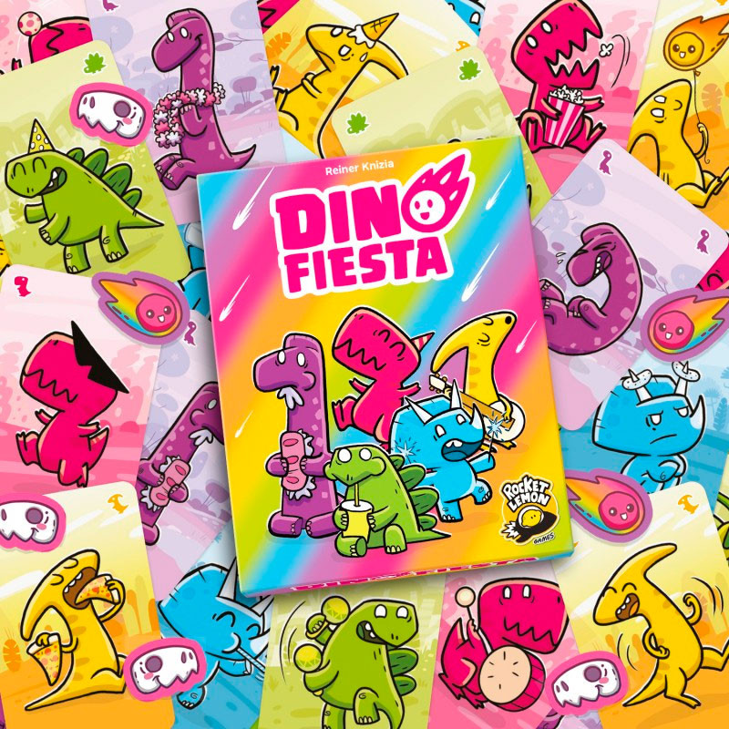 Dino Fiesta - joc de cartes per a 2-6 jugadors