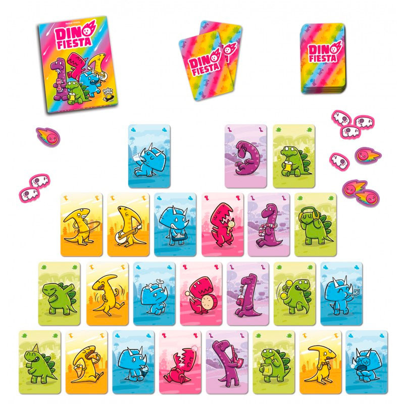 Dino Fiesta - joc de cartes per a 2-6 jugadors