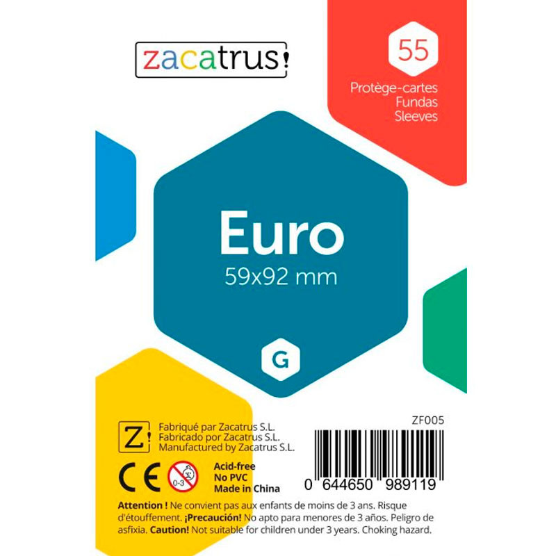 55 Fundas para cartas G - EURO (59 x 92 mm)