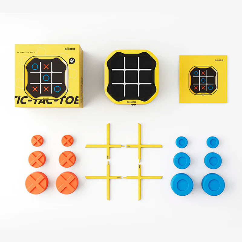 Tic Tac Toe Bolt GiiKER - innovador 3 en ratlla GiiKER (groc)