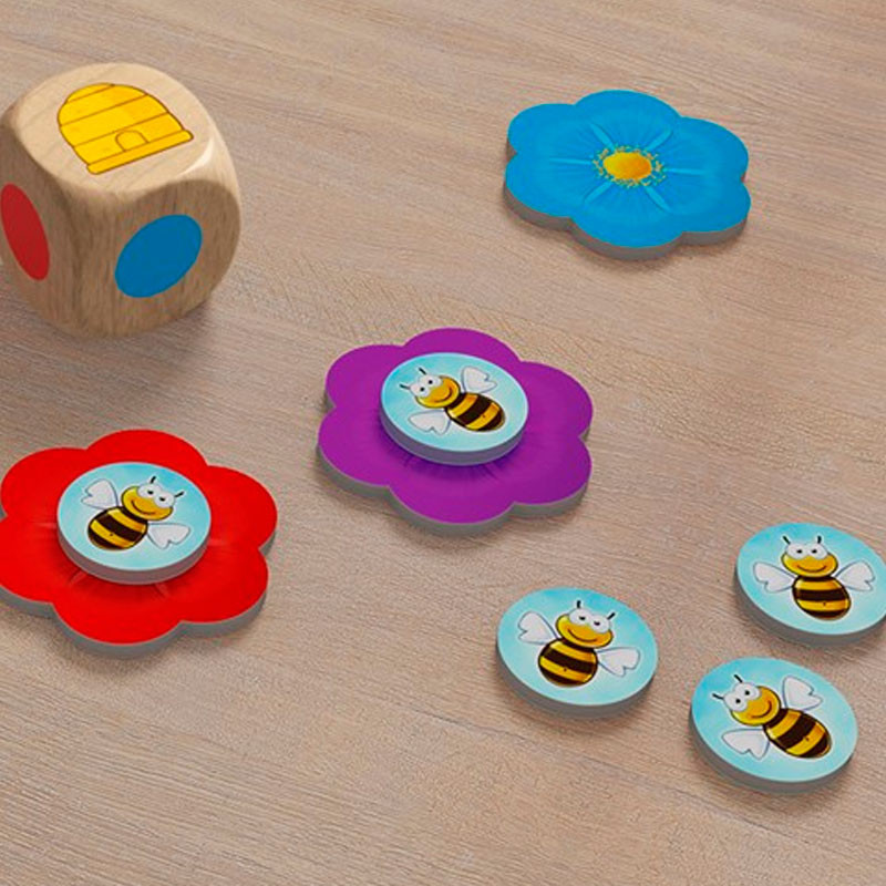 Bella Bee - Colorido juego de dados de viaje para 2-5 jugadores