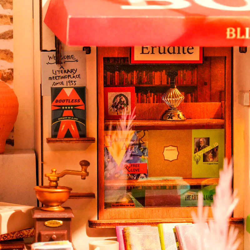 Corner Bookstore - DIY Miniature House