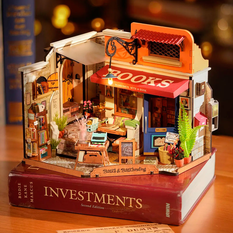 Corner Bookstore - DIY Miniature House