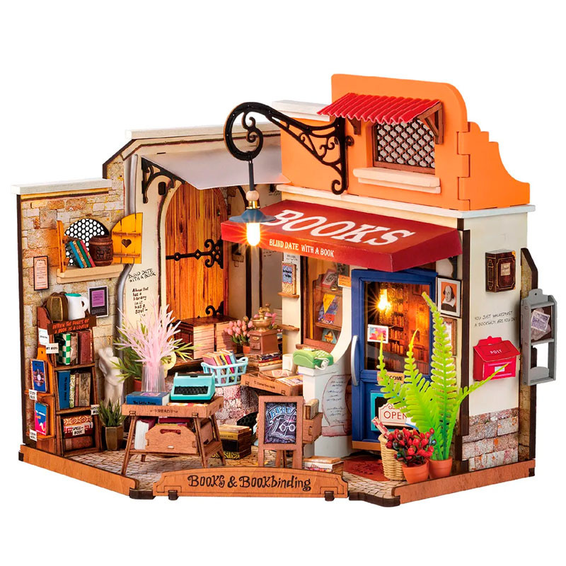 Corner Bookstore - DIY Miniature House