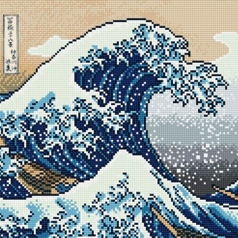 Pintar con diamantes Diamond Dotz - The Great Wave off Kanagawa