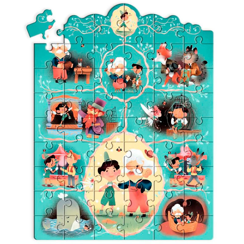 Puzzle Cuento Pinocho - 54 piezas