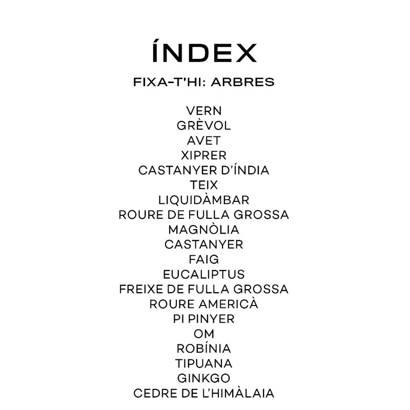 FIXA-T'HI: ARBRES  - Guía para iniciarse en la observación de la naturaleza (catalán)