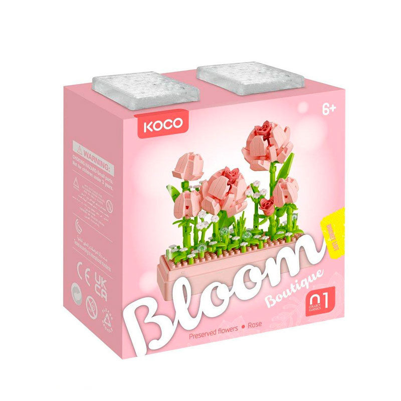 KOCO Bloom Boutique: Rosas - Set de construcción Pocket Garden