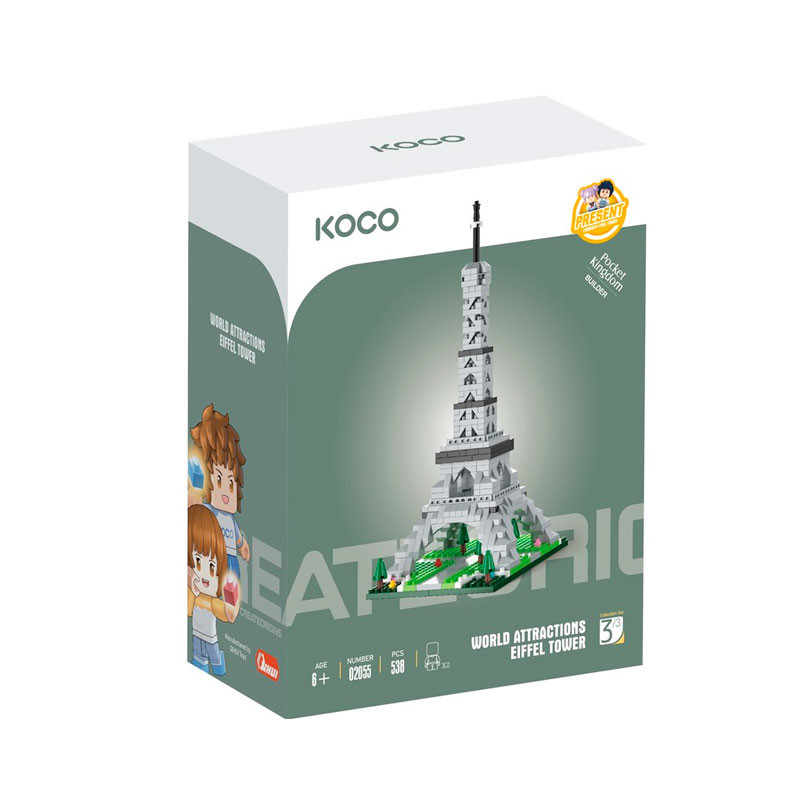 KOCO World Attractions: TORRE EIFFEL - Set de construcción Pocket Kingdom