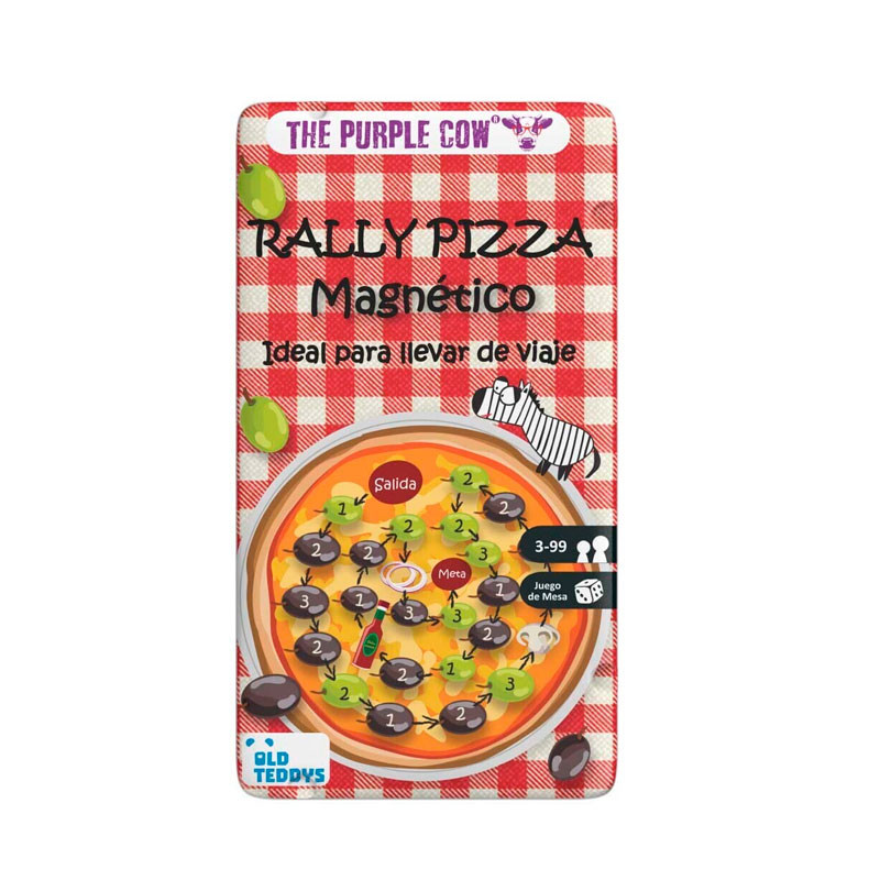 Ral·li Pizza Magnètic - joc clàssic de viatge en llauna