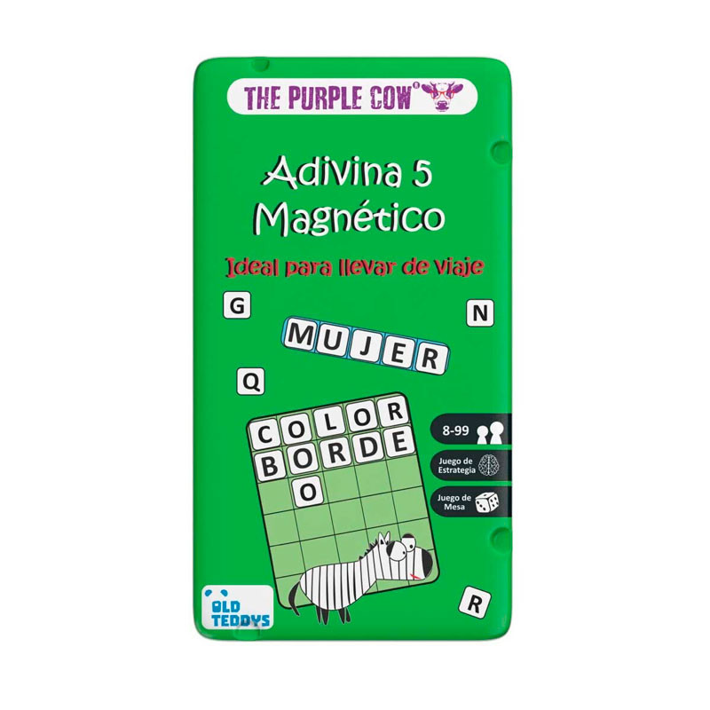 Adivina 5 Magnético - juego clásico de viaje en lata